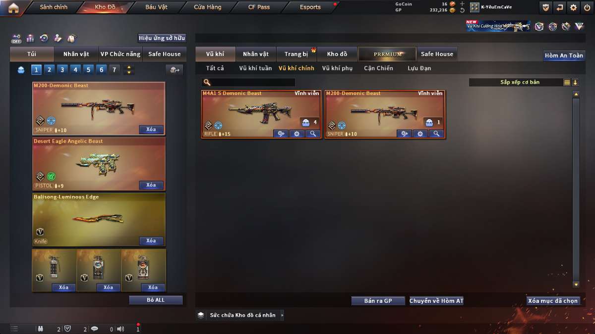 shop acc cf uy tin gia re